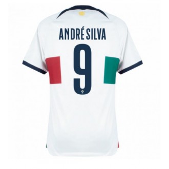 Portugal Andre Silva #9 Bortatröja VM 2022 Korta ärmar